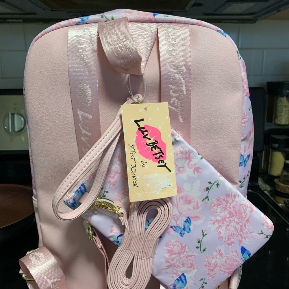 Loungefly Pink Floral Backpack